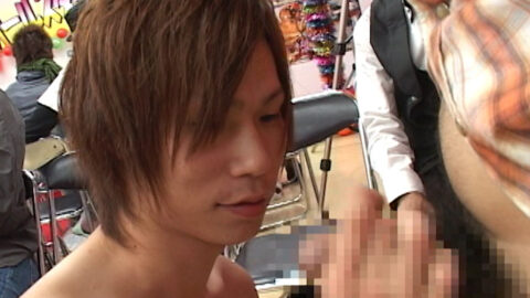 【細マッチョ】3人の美○年が早抜き対決！！｜イケメン美○年