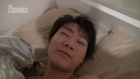 【細マッチョ】てつまの寝起き自撮りオナニー！｜てつま