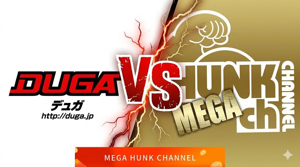 DUGAとHUNK CHANNELどっちがいい？ゲイ動画の品揃え・特徴を徹底比較