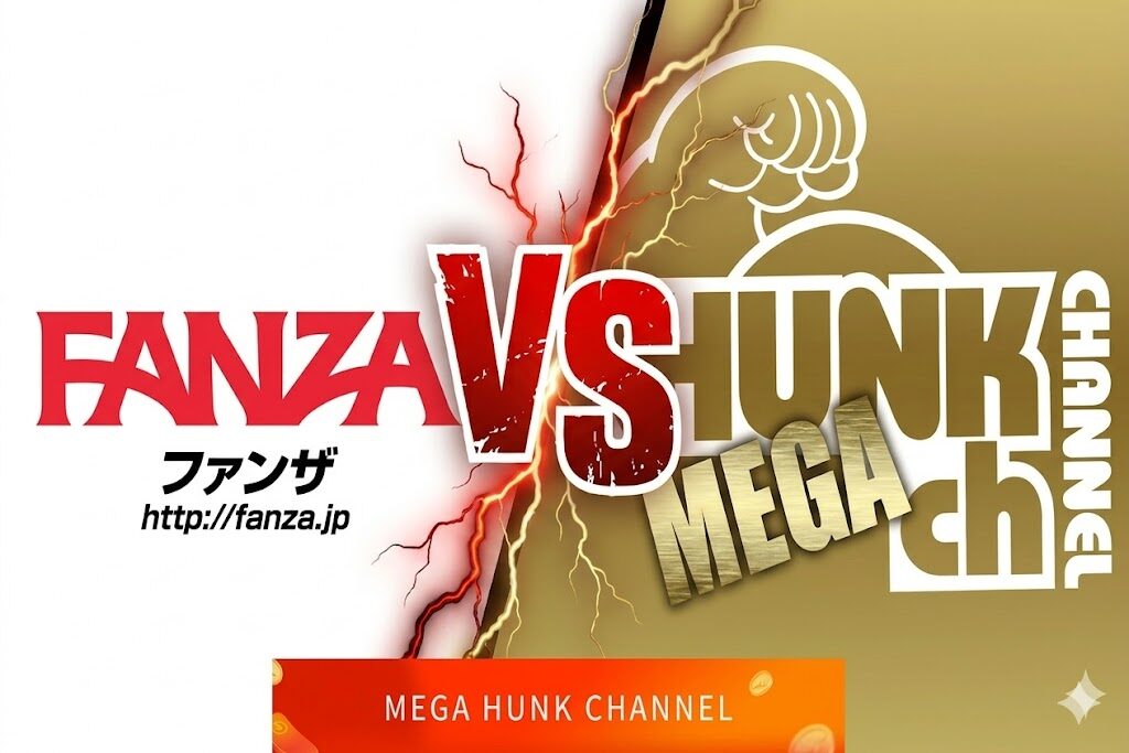 FANZAとHUNK CHANNELどっちがいい？ゲイ動画の品揃え・特徴を徹底比較